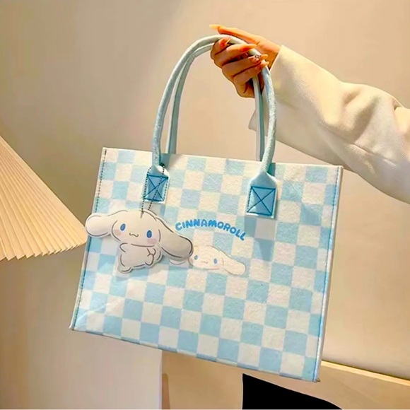 Cinnamoroll Tote Bag Color Blue, Reusable. - Picture 4 of 4